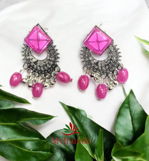 Oxidised Jhumka Earring For Women